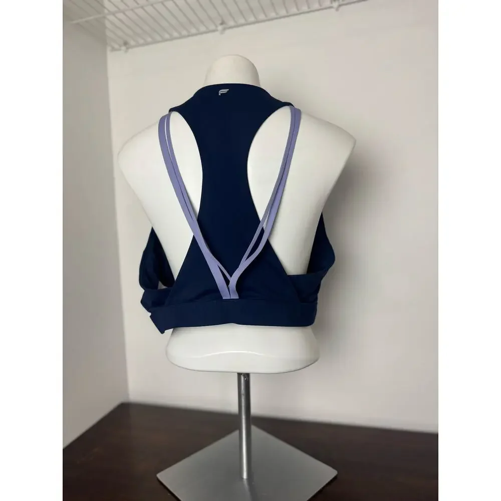 Fabletics High Impact Sports Bra, Navy and Purple, 3X - Picture 3 of 5